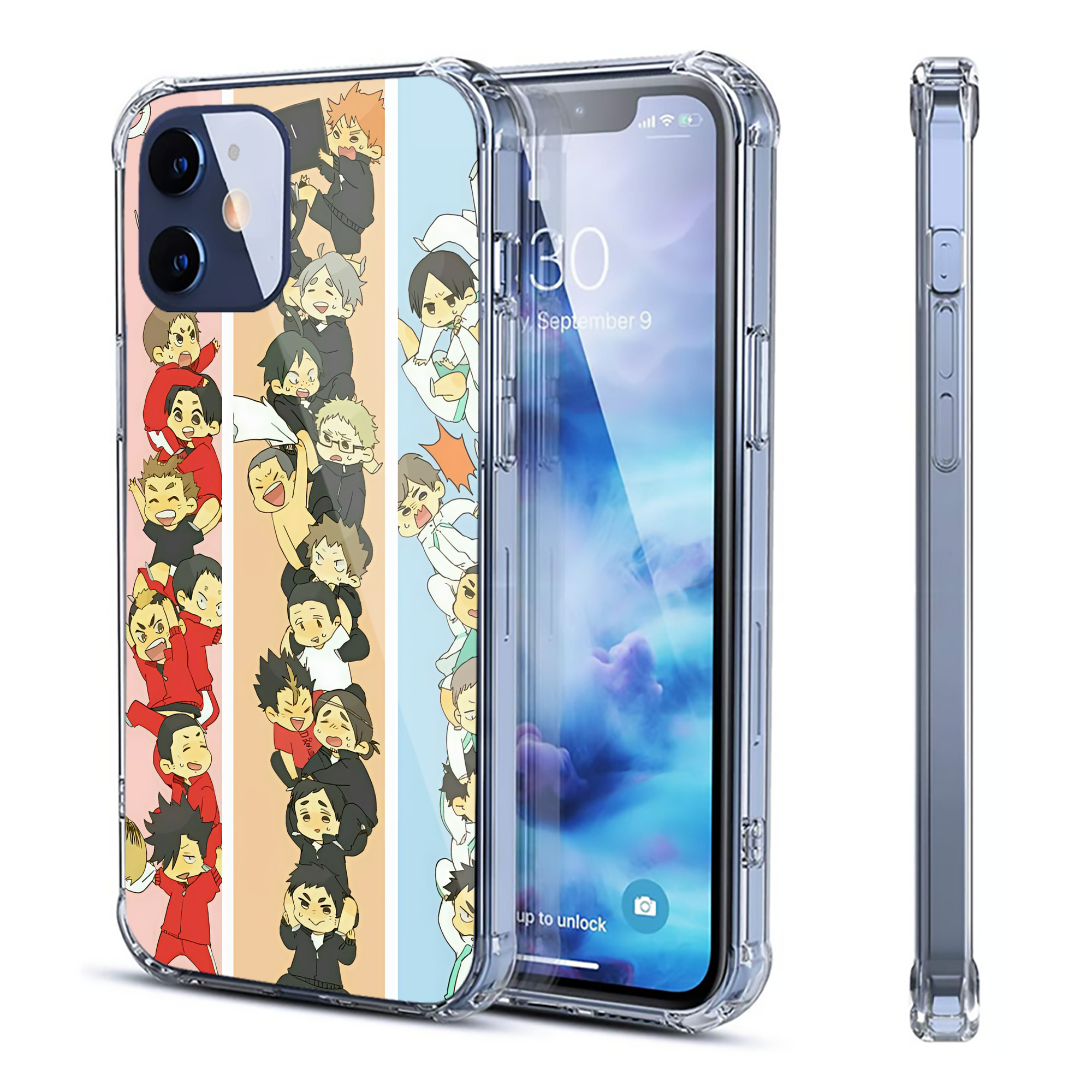 （画像用） ハイキュー!! Haikyu!! 【iPhone 12シリーズ対応】透明スマホケース（クリアソフトケース）